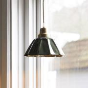 PR Home hanglamp Ester, groen, Ø 17 cm, ijzer, stekker