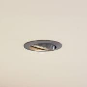 Prios plafond inbouwlamp Fibur, grijs, aluminium, Ø 8,2 cm