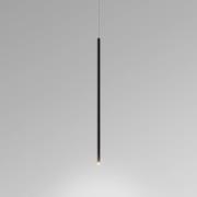 EGG LED hanglamp Spago 60 T, zwart, Ø 1,4 cm aluminium