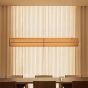 Audo hanglamp Hashira Lineair, natuurlijke kleur, lengte 140 cm