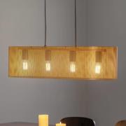 Hanglamp Euluna Zofia, goudkleurig, lengte 82 cm