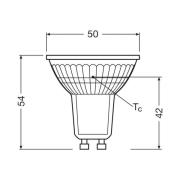 OSRAM LED PAR16 reflectorlamp GU10 2,5W 100° 4.000K 3-pack