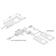 LED meubelverlichting Eco-Pad F 2x-set 4.000K alu