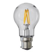 LED filament lamp, A55, B22, 2,4 W, helder, 2.700 K