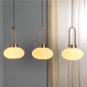 Hanglamp Rezza, lineair, goud, 3-lamps