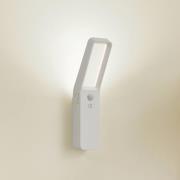 Lindby LED wandlamp Taska, wit, kunststof, sensor