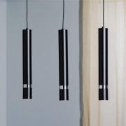 Hanglamp Rondo zwart/chroom 3-lamps lang