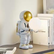 Lindby tafellamp Astronaut, wit/goud, keramiek, glas