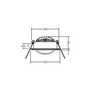 BRUMBERG BB03 LED inbouwspot aan/uit aansluitdoos structuur wit