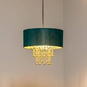 Hanglamp Almeria, groen/goud