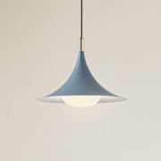 Lindby hanglamp Jarl, blauw, metaal, Ø 35 cm