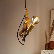 Extravaganza Chimp hanglamp, goud mat/zwart