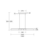 HerzBlut LED hanglamp Lana del bronco, hout, dimbaar