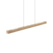 HerzBlut LED hanglamp Hermann, eiken natuur, omhoog/omlaag