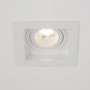 Inbouwlamp Grid One, wit, 10 x 10 cm, aluminium, GU10