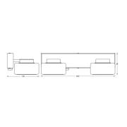 LEDVANCE LED wandlamp Orbis Flame, 2-lamps, chroom, IP44