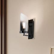 Padrela wandlamp, zwart-chroom, 1-lamp
