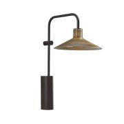Bover LED wandlamp Platet A/02, kleur zwart/antiek messing