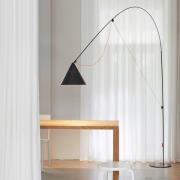midgard LED vloerlamp AYNO XL, zwart/oranje 3.000 K 290 cm