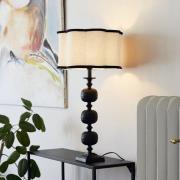 PR Home tafellamp Flory, kleur zwart/naturel, hoogte 70 cm