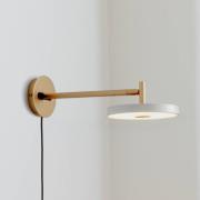 UMAGE LED wandlamp Asteria kort, lichtgrijs, 25 cm stekker