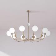 Maytoni hanglamp Rendez-vous messingkleurig Ø 116 cm 10-lamps
