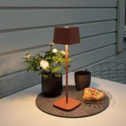 LED tafellamp Capri voor buiten, terracotta