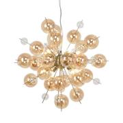 Hanglamp Explosion met amberkleurige bollen