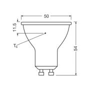 OSRAM LED lamp Reflector GU10 6,9W 36° 830 helder