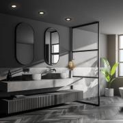 LED plafondinbouwspot Kulana Mini IP44 per 3 zwart