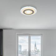 LED plafondlamp Sabatino, Ø 30 cm, wit/antraciet, CCT