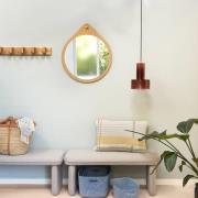 Hübsch Ripple hanglamp, amberkleurig, glas, E27