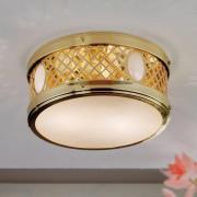 Ronde plafondlamp ALT WIEN, messing glanzend
