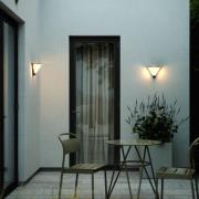 Noorstad buitenwandlamp, zwart, kunststof, E27