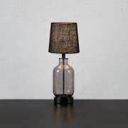 Costero tafellamp, rookgrijs/zwart, 43 cm