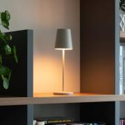 SLV LED-acculamp Vinolina Two, wit, aluminium, Ø 11 cm, IP65