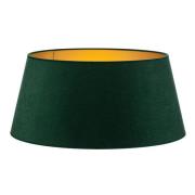 Lampenkap Cone hoogte 25,5 cm, donkergroen/goud