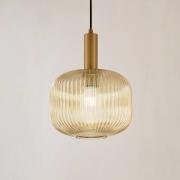 Lindby hanglamp Doroteo, 25 cm, 1-lamp, amber, glas