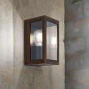 Buitenwandlamp Lumina, roestzwart, roestvrij staal, glas, IP44