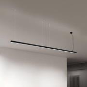 LED plafondlamp Bounce, zwart, lengte 113 cm, CCT, aluminium