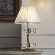 Tafellamp Grande Odino, 1-lamp, bronskleurig, textiel