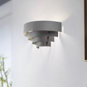 Wandlamp Levin met stalen kap, grijs