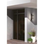 Lucande LED buiten wandlamp Ferdinand, set van 2, grijs, 38 cm