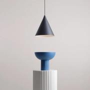 Hanglamp vorm, zwart, metaal, Ø 24 cm, kegel, E27