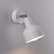 Wandlamp Elba, wit, metaal, Ø 19 cm, E27