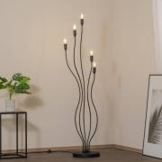 Vloerlamp Bonibon 13231 zwart metaal hoogte 155 cm 5-lamps