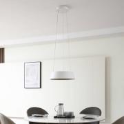 Lucande LED hanglamp Belsar, wit, aluminium, CCT