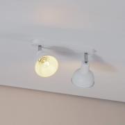Plafondlamp Elba, 34 cm, 2-lamps, wit, metaal, E27