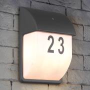Mersey huisnummer lamp met schemersensor