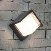 LED buiten wandlamp Puno, IP54, hoekig